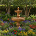 Giannini Garden Montefalco 5ft Tall 2-Tier Cast Stone Outdoor Courtyard Fountain 1607 1607
