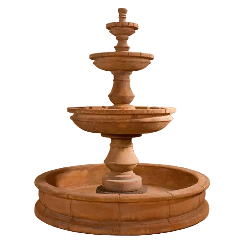 Giannini Garden Montefalco Three Tier Pond Fountain 1603