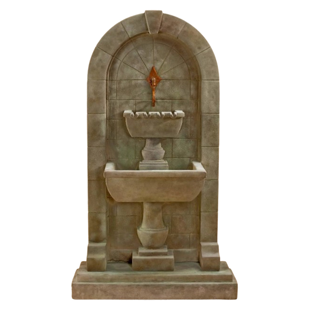Giannini Garden Monterosso Cast Stone Outdoor Wall Fountain 1620