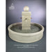 Giannini Garden Napa Fountain with Round Basin in GFRC 1787 1787