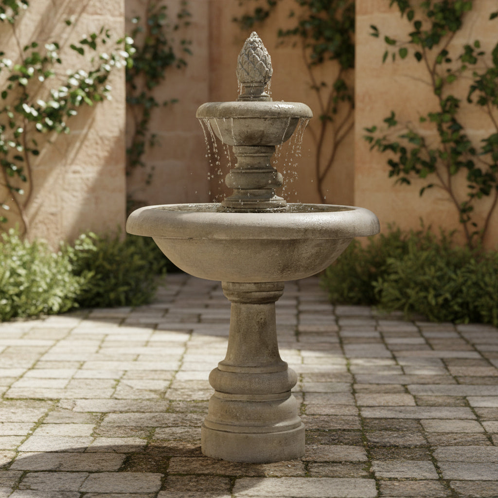 Giannini Garden Newcastle Cast Stone Outdoor Fountain 1171 1171