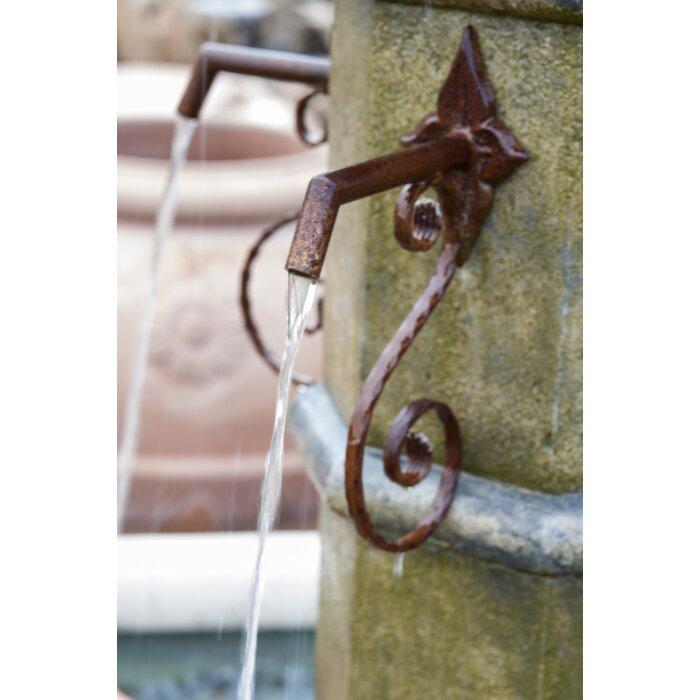 Giannini Garden Octavia Cast Stone Column Outdoor Fountain with 84" Wide Easy-Pond Basin