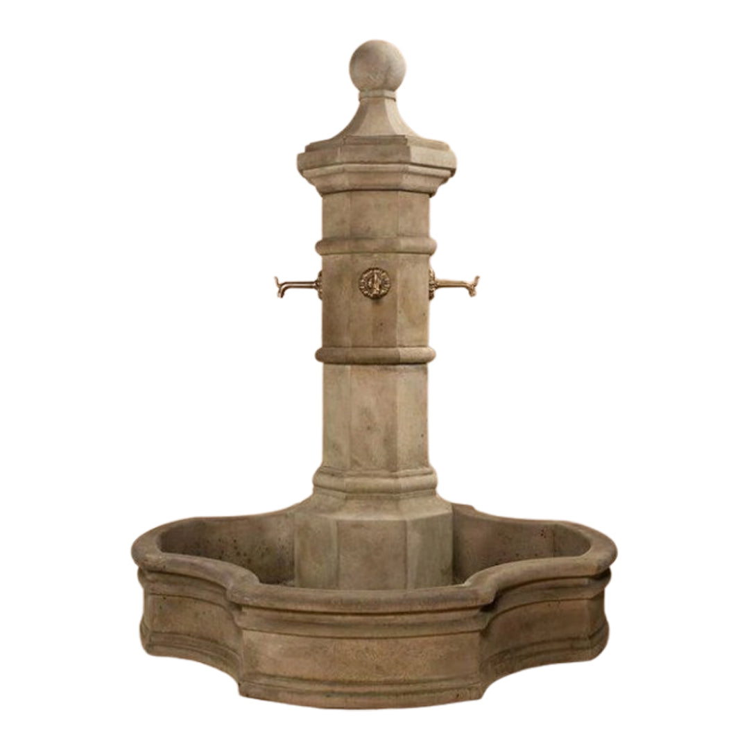 Giannini Garden Octavia Cast Stone Outdoor Courtyard Fountain with Basin 1597