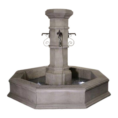 Giannini Garden Octavius Cast Stone Outdoor Courtyard Fountain 1731
