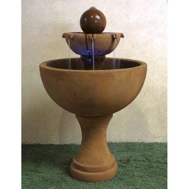 Giannini Garden Orbis 2-Tier Cast Stone Outdoor Fountain 1715 1715