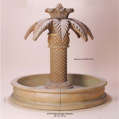 Giannini Garden Palm Springs Large Outdoor Fountain with Basin 1151