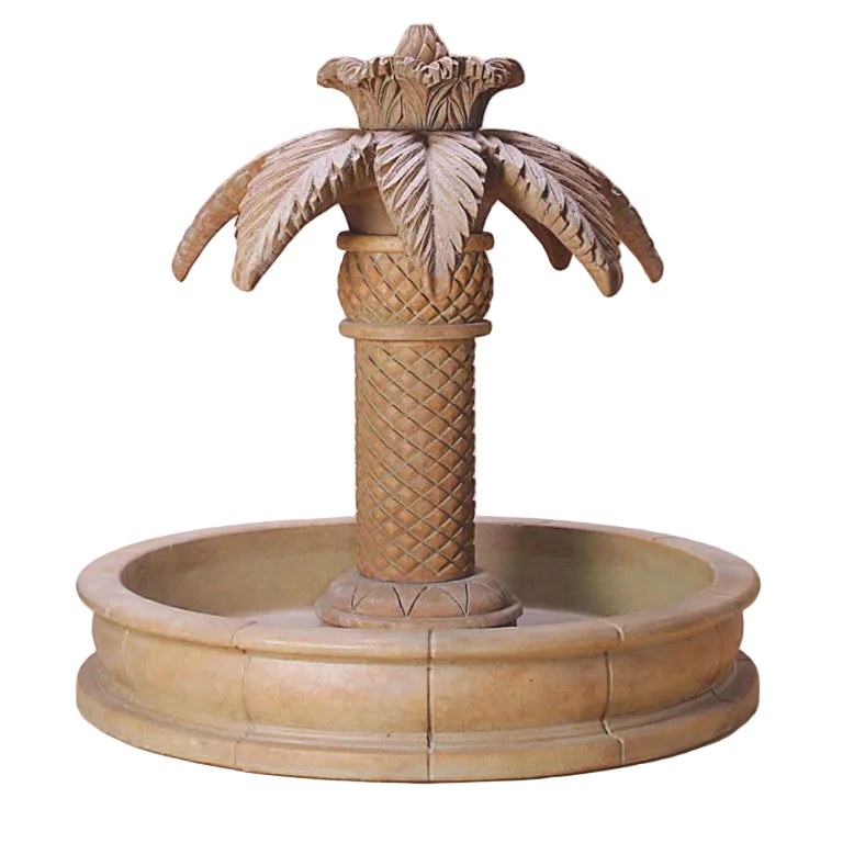 Giannini Garden Palm Springs Large Outdoor Fountain with Basin 1151