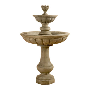Giannini Garden Peotta 2-Tier Cast Stone Outdoor Fountain 1672 1672