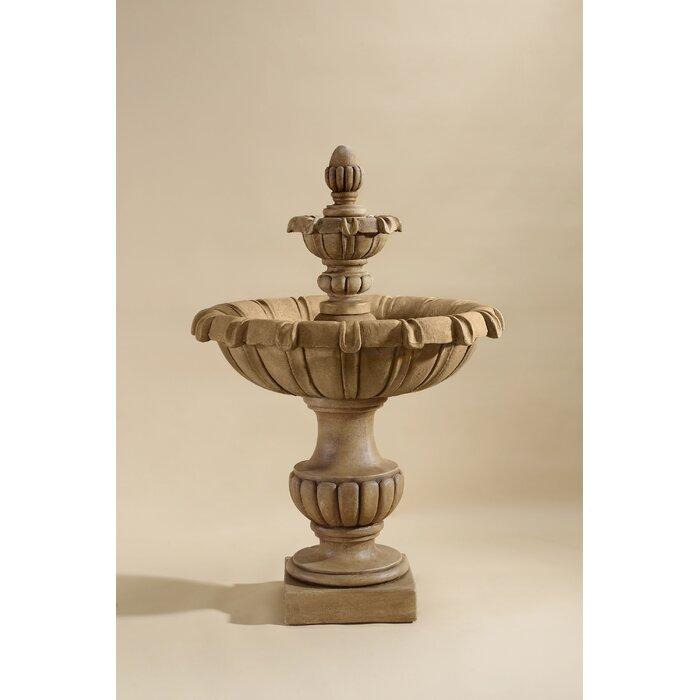 Giannini Garden Petite Chateau 2-Tier Cast Stone Outdoor Fountain 1695 1695