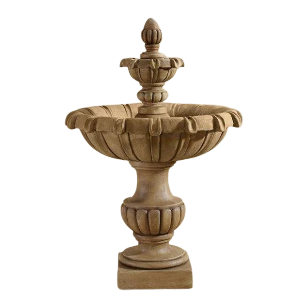 Giannini Garden Petite Chateau 2-Tier Cast Stone Outdoor Fountain 1695 1695