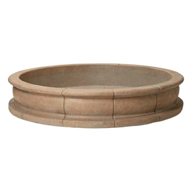 Giannini Garden Provence Round One-Piece Fountain Basin in Cast Stone