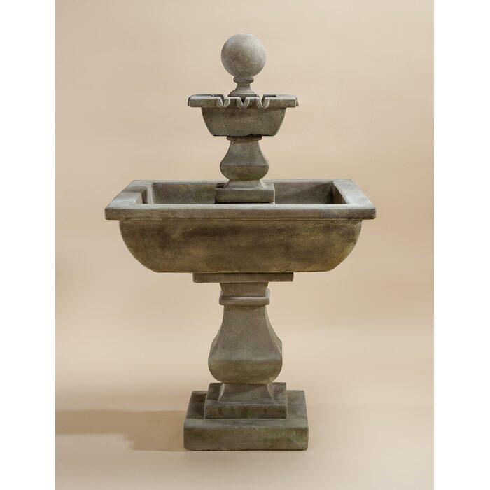 Giannini Garden Quadratum Cast Stone Outdoor Garden Fountain 1670 1670