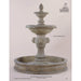 Giannini Garden Quattro Lion Head 2-Tiered Outdoor Courtyard Fountain with Basin 1227
