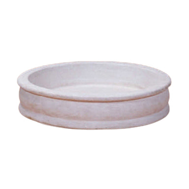 Giannini Garden Round One-Piece Fountain Basin in Cast Stone