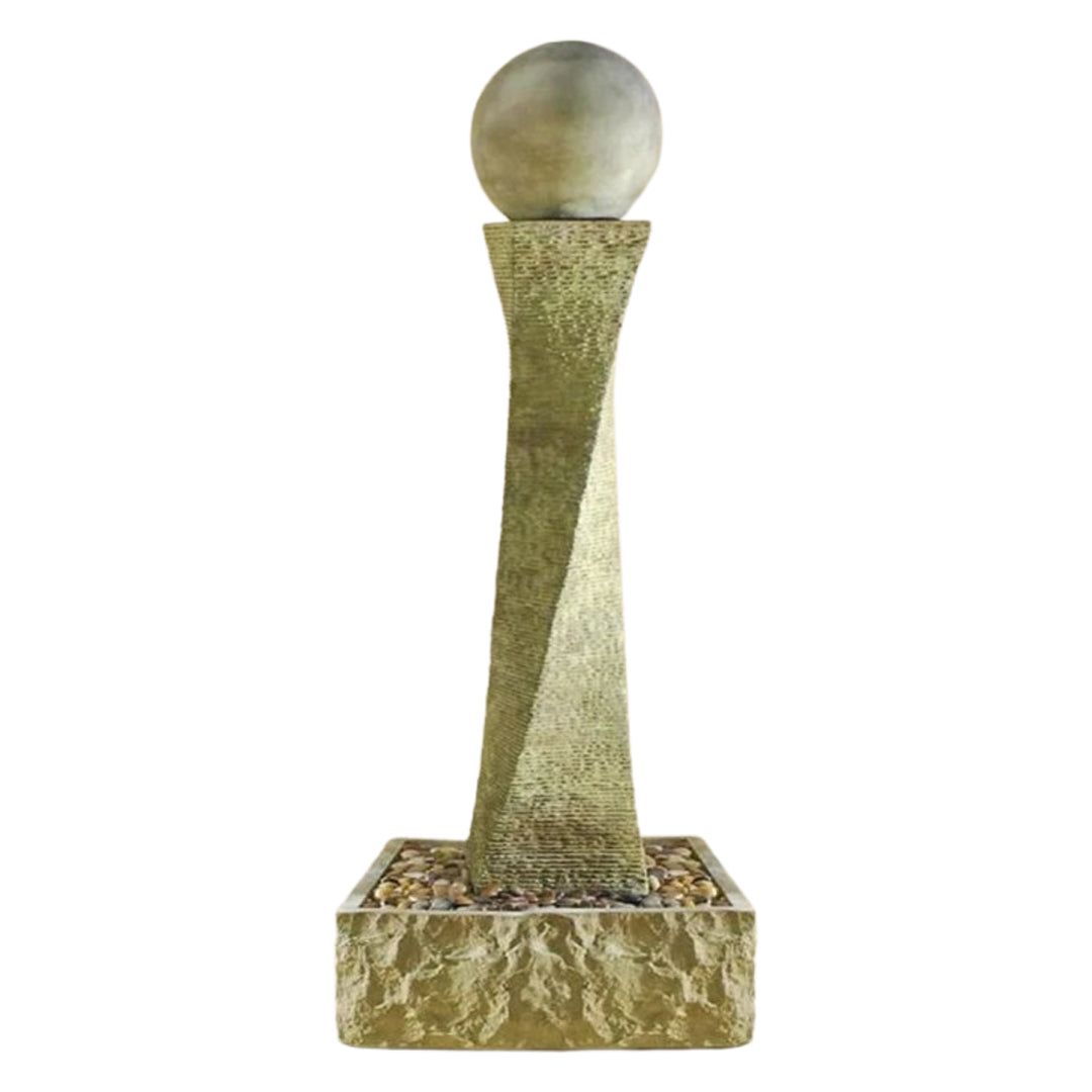 Giannini Garden Rustic Twist Outdoor Fountain 1417