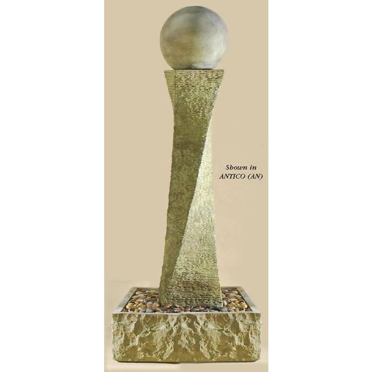 Giannini Garden Rustic Twist Outdoor Fountain 1417