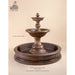 Giannini Garden Sienna Cast Stone Basin Outdoor Courtyard Fountain with Basin 1666