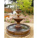 Giannini Garden Sienna Cast Stone Basin Outdoor Courtyard Fountain with Basin 1666