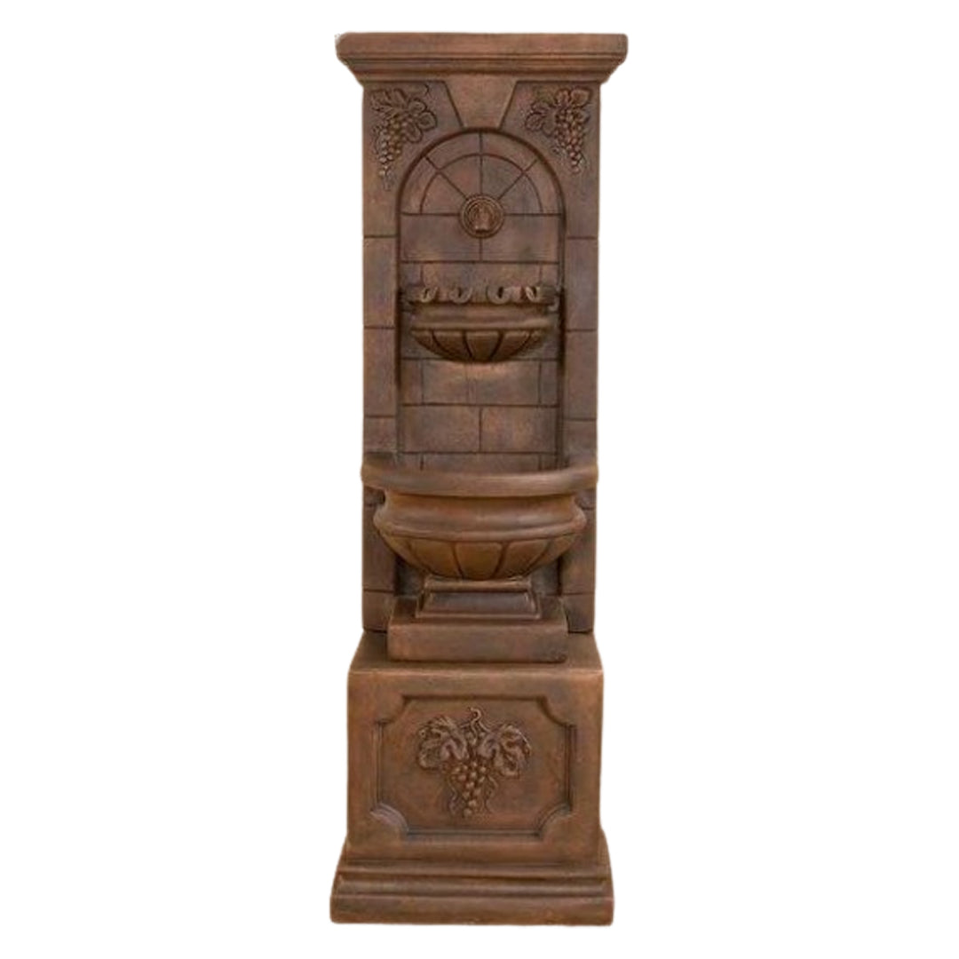 Giannini Garden St. Helena Cast Stone Outdoor Wall Fountain