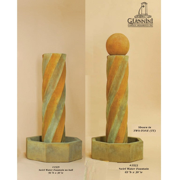 Giannini Garden Swirl Water Outdoor Fountain