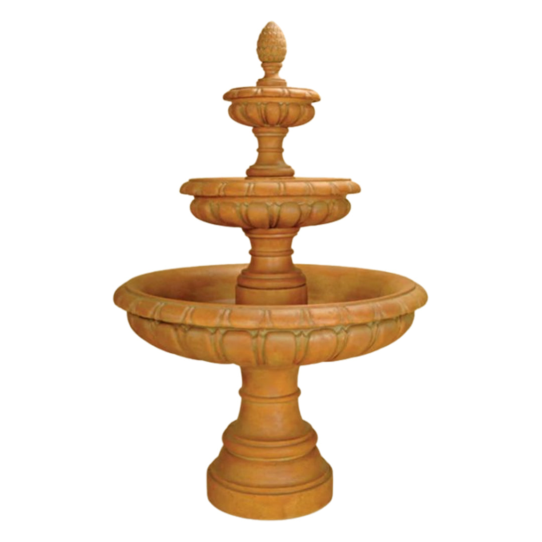 Giannini Garden Talenti 3-Tier Cast Stone Outdoor Courtyard Fountain 1247 1247