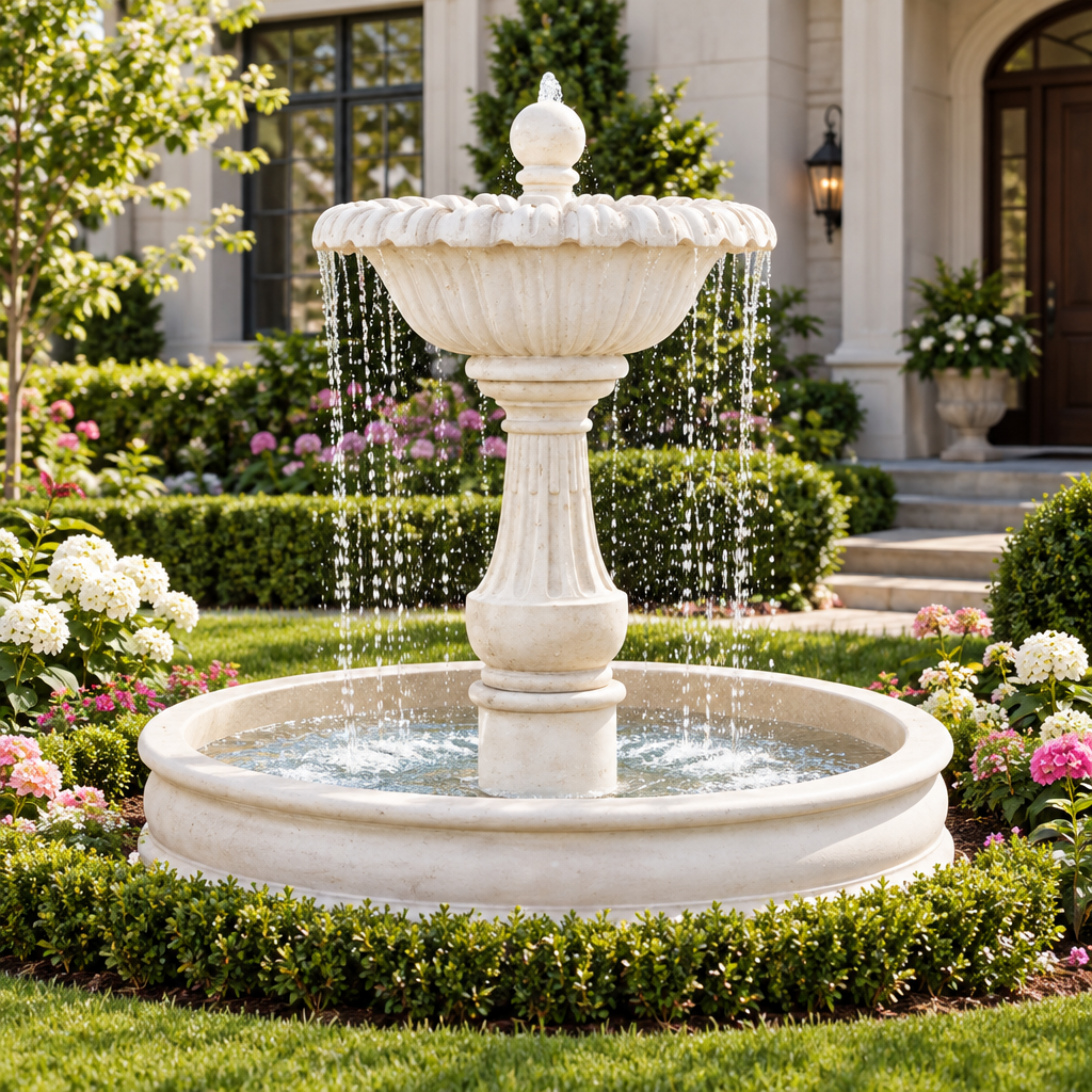 Giannini Garden Toscana Outdoor Fountain with Basin 1050