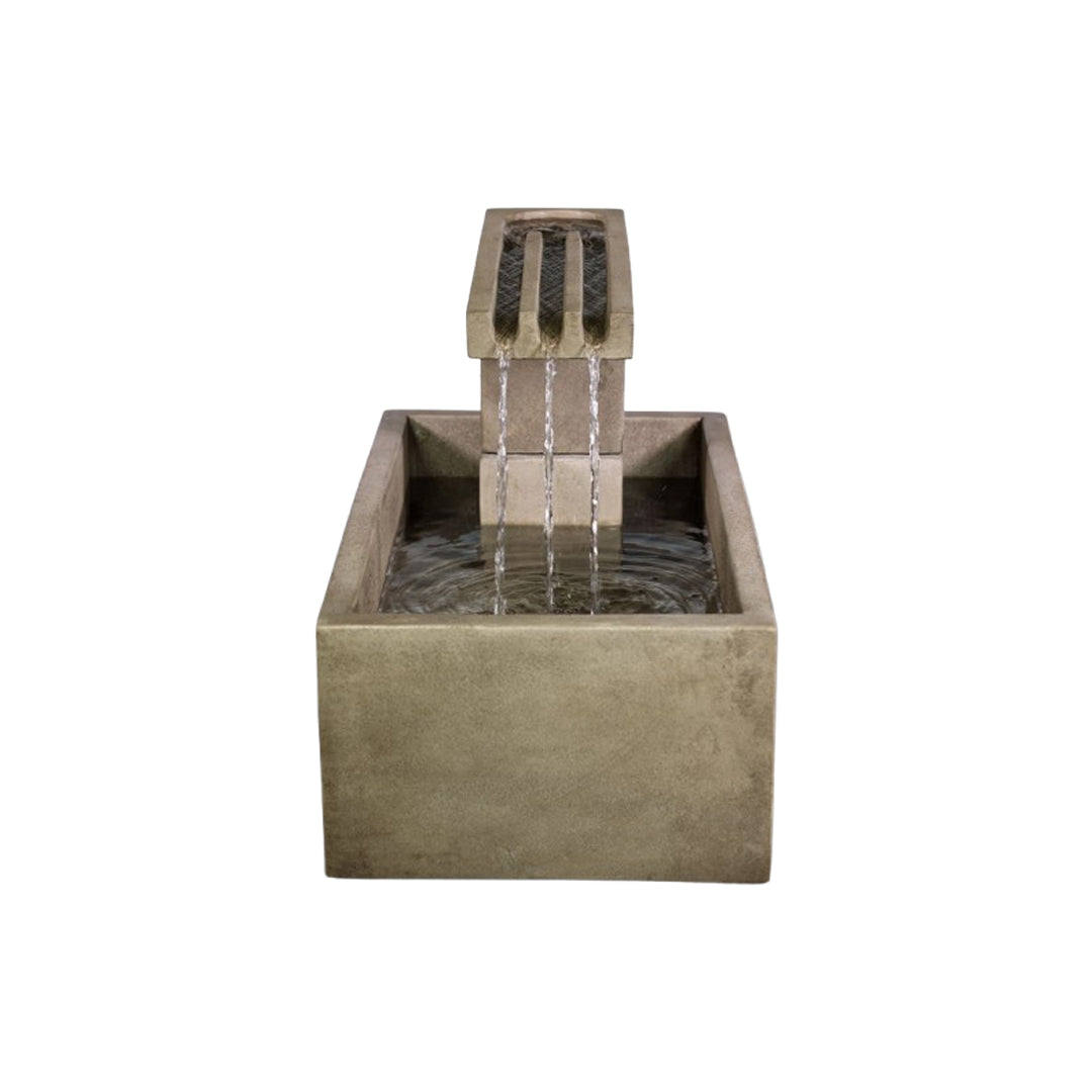 Giannini Garden Trellis Terrace Cast Stone Fountain with Basin 1831 1831