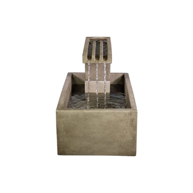 Giannini Garden Trellis Terrace Cast Stone Fountain with Basin 1831 1831