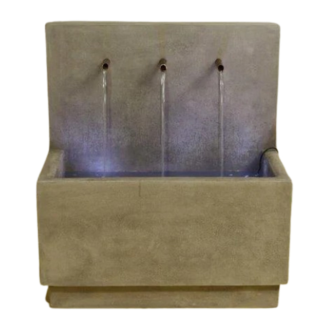 Giannini Garden Tribus Cast Stone Outdoor Wall Fountain 1710 GG-1710