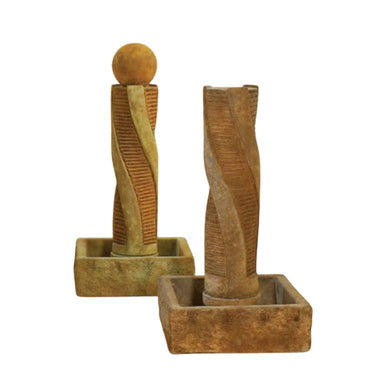 Giannini Garden Twist Texture Outdoor Fountain