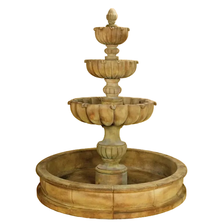 Giannini Garden Urbino Grande Tall Three Tier Pond Fountain 1287