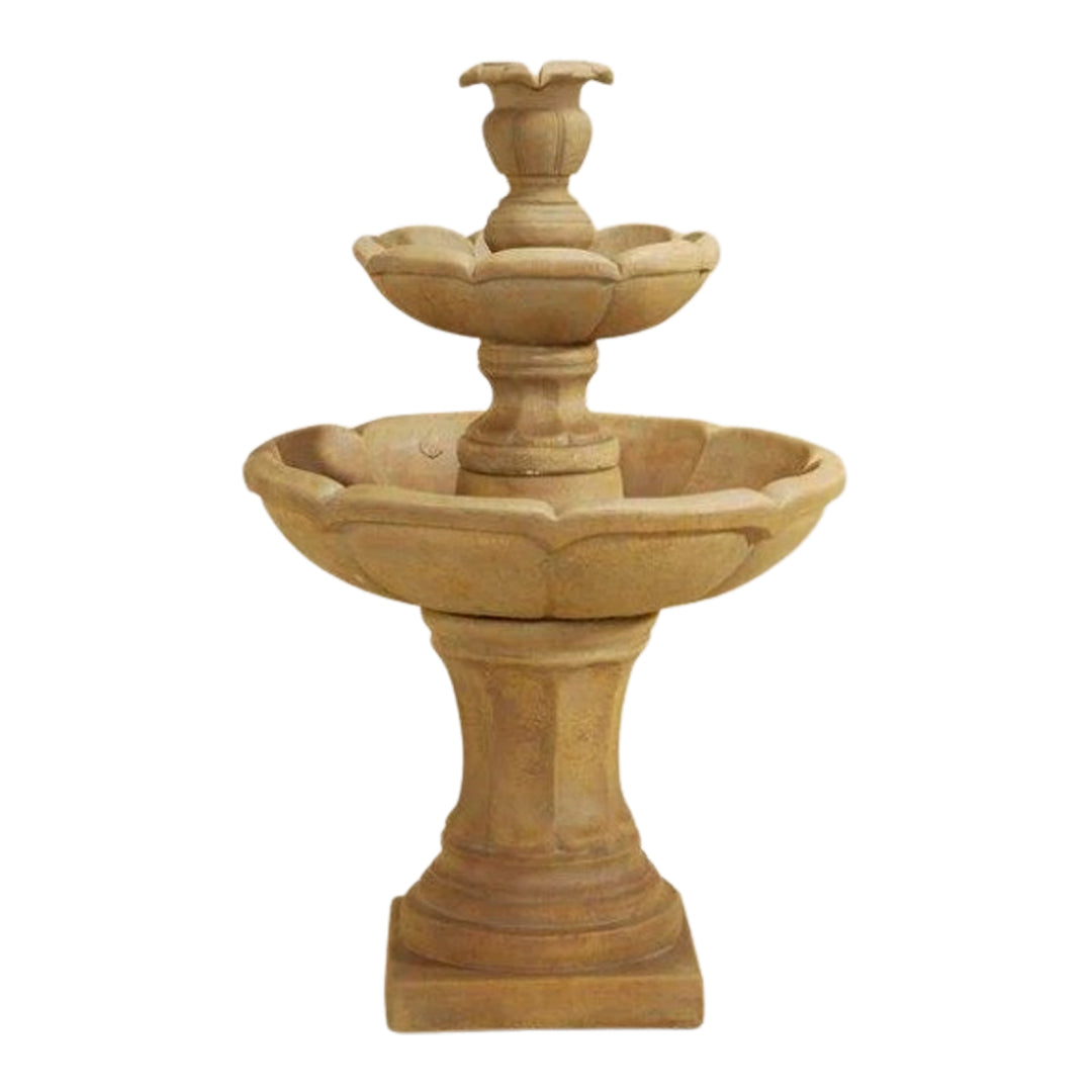 Giannini Garden Velia 2-Tier Cast Stone Fountain 1622 1622