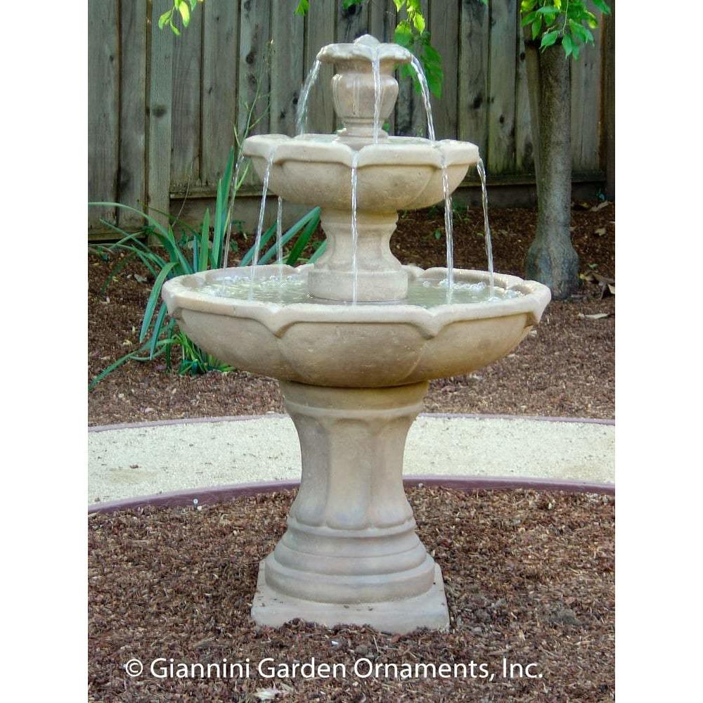 Giannini Garden Velia 2-Tier Cast Stone Fountain 1622 1622