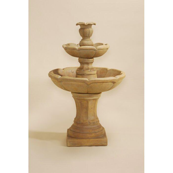 Giannini Garden Velia 2-Tier Cast Stone Fountain 1622 1622