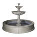 Giannini Garden Vicentina Cast Stone Outdoor Courtyard Fountain with Basin