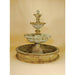 Giannini Garden Vistamar 3-Tier Cast Stone Outdoor Courtyard Fountain with Basin 1282