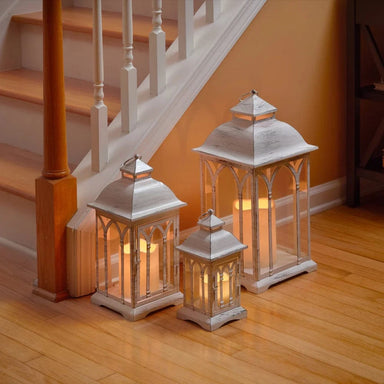 Lombard Metal Lanterns (Set of 3) White DM930WHT