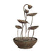 Melrose International 19.5”H Iron Lotus Leaf Fountain 74250DS