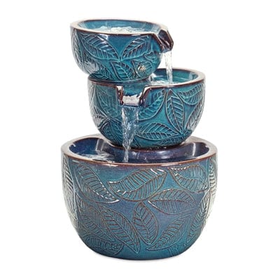 Melrose International 22.5”H Ceramic Fountain 85007DS