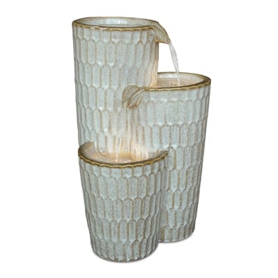 Melrose International 25”H Ceramic Fountain 88644DS
