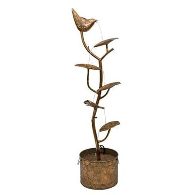 Melrose International 48”H Bird Iron Fountain 82006DS