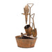 Melrose International Rustic Metal Fountain 33”H w/ Duck and Watering Can 85476DS