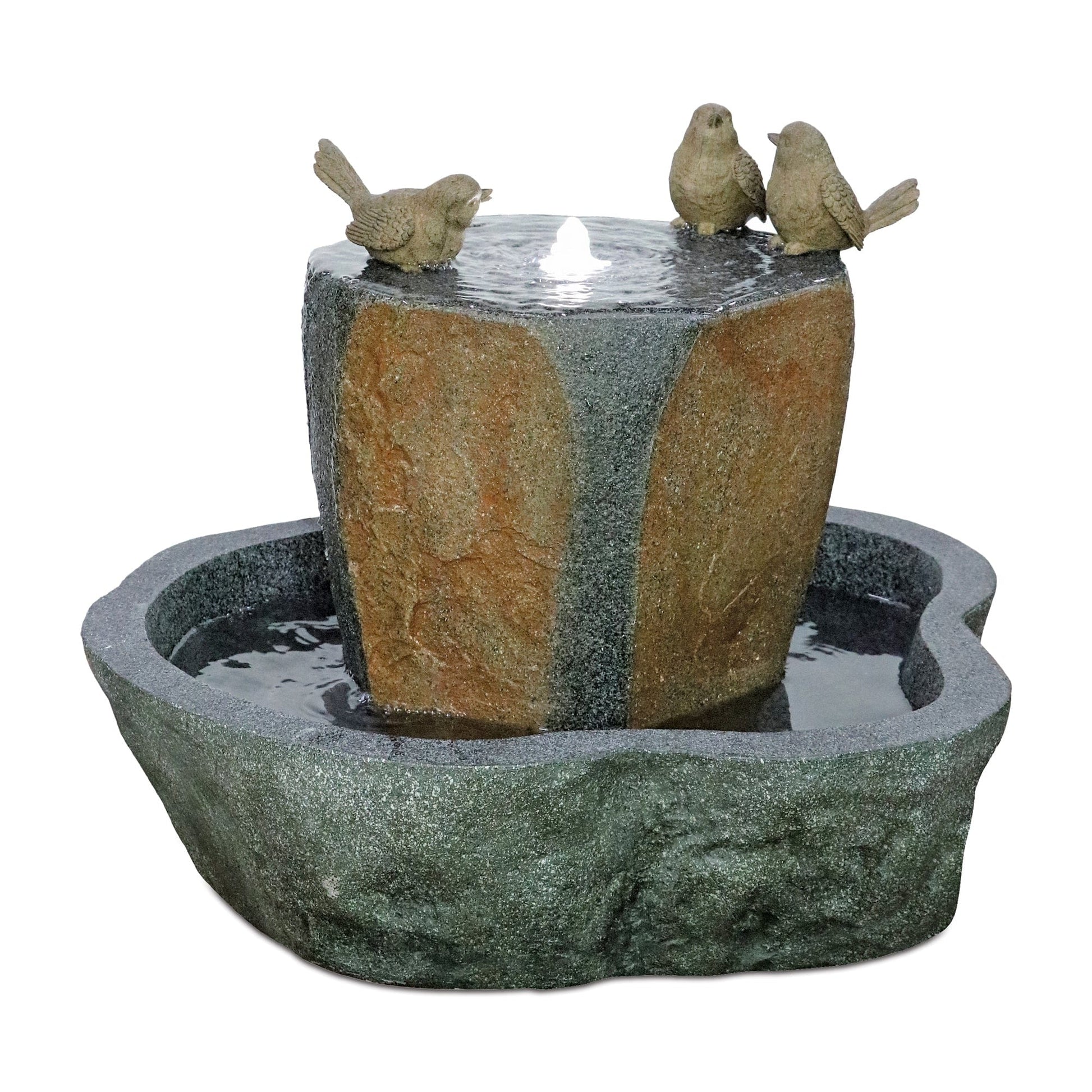 Melrose International Stone Bird Bath Pool 22”D Fountain 88639DS