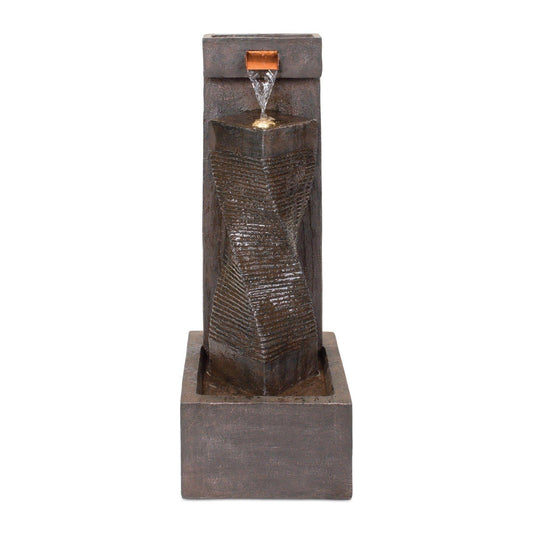 Melrose International Stone Cascading Wall 33.5”H Fountain 88135DS