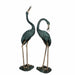 Metropolitan Galleries Bronze Crane Fountain Sculpture Set with Brass Highlights SRB45715-A-BH