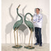 Metropolitan Galleries Bronze Crane Fountain Sculpture Set with Brass Highlights SRB45715-A-BH