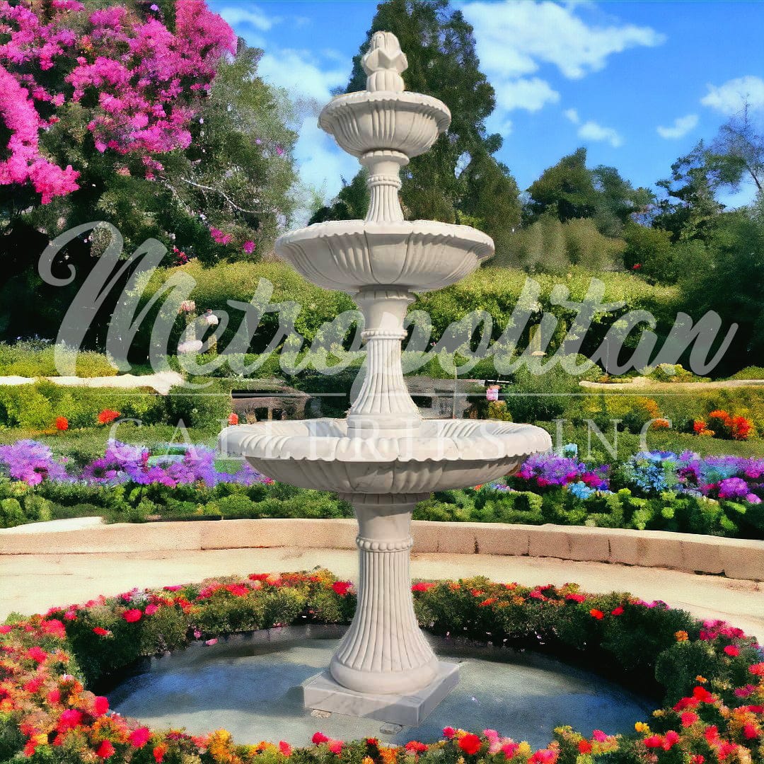 Metropolitan Galleries Marble Aurora Three Tier Fountain JBF4400