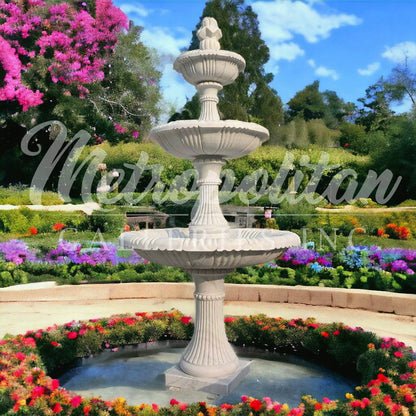 Metropolitan Galleries Marble Aurora Three Tier Fountain JBF4400