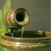 Smart Solar Cairo Ceramic Jug Solar Fountain - Walnut Finish 23481M01 23481M01