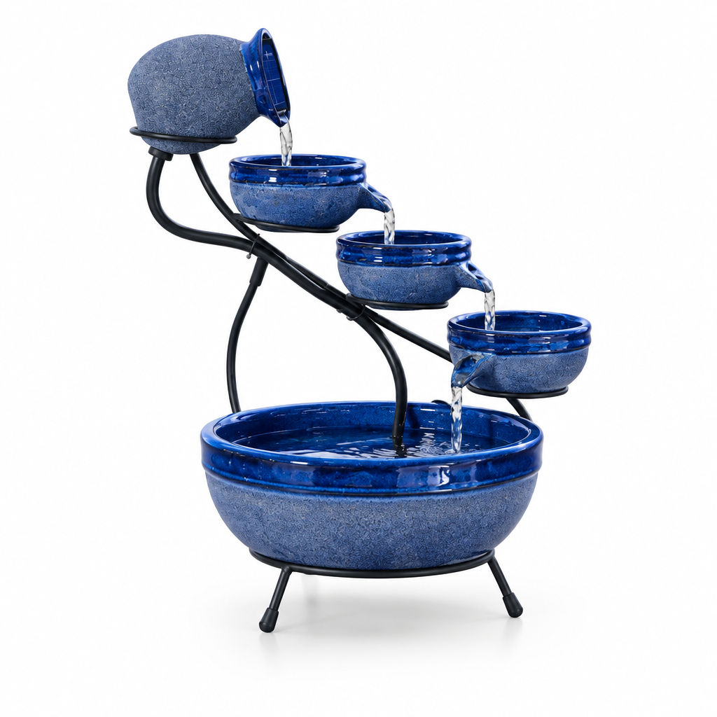Smart Solar Ceramic Solar Cascade 23967R01 (Blueberry with Rustic Blue)